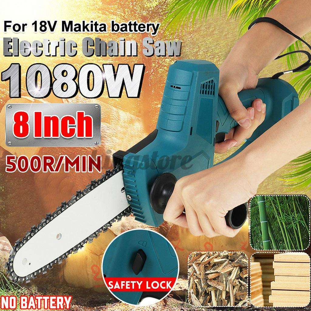 Charged chainsaw Single flashlight chain saw for 18v Makita battery Fit