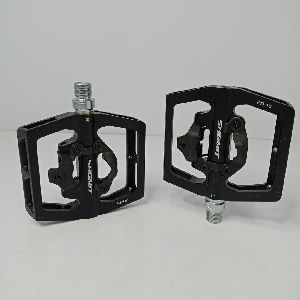 Sagmit PD15 Sealed Bearing Reversible Clipless/Flat Pedal MTB Mountain Bike Gravel Bike Pedal
