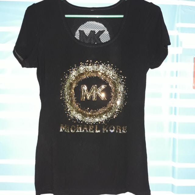 black mk shirt