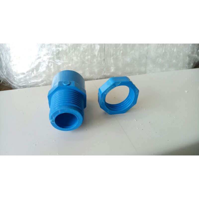 PVC male adaptor with lock nut/washer 1/2 Shopee Philippines