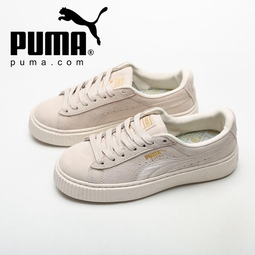 gold puma shoes