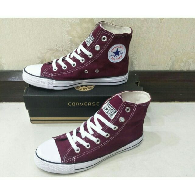 converse maroon high cut