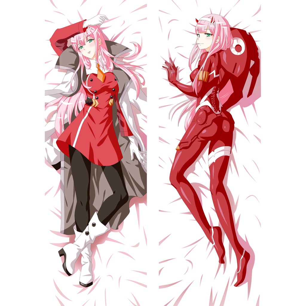 60*180CM Anime DARLING in the FRANXX 02 Cosplay Pillow Case Dakimakura