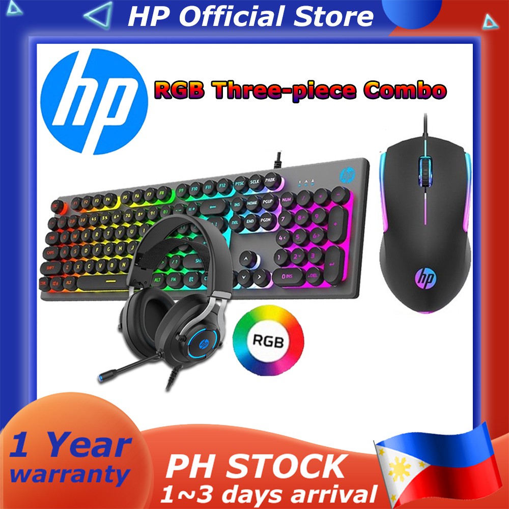 HP K500F Gaming Keyboard + M270 Gaming Combo with LED back lit Shortcut function keys Shopee