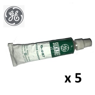 5 Pcs General Electric Ge Silicone Compound G-697, 1 Oz Tube, -75 to +300 Degree F, Translucent Mil #1