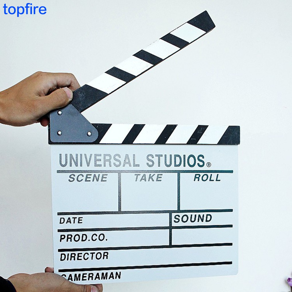 Wooden Film Video Director Clapboard Movie Cut Action Scene Slateboard ...