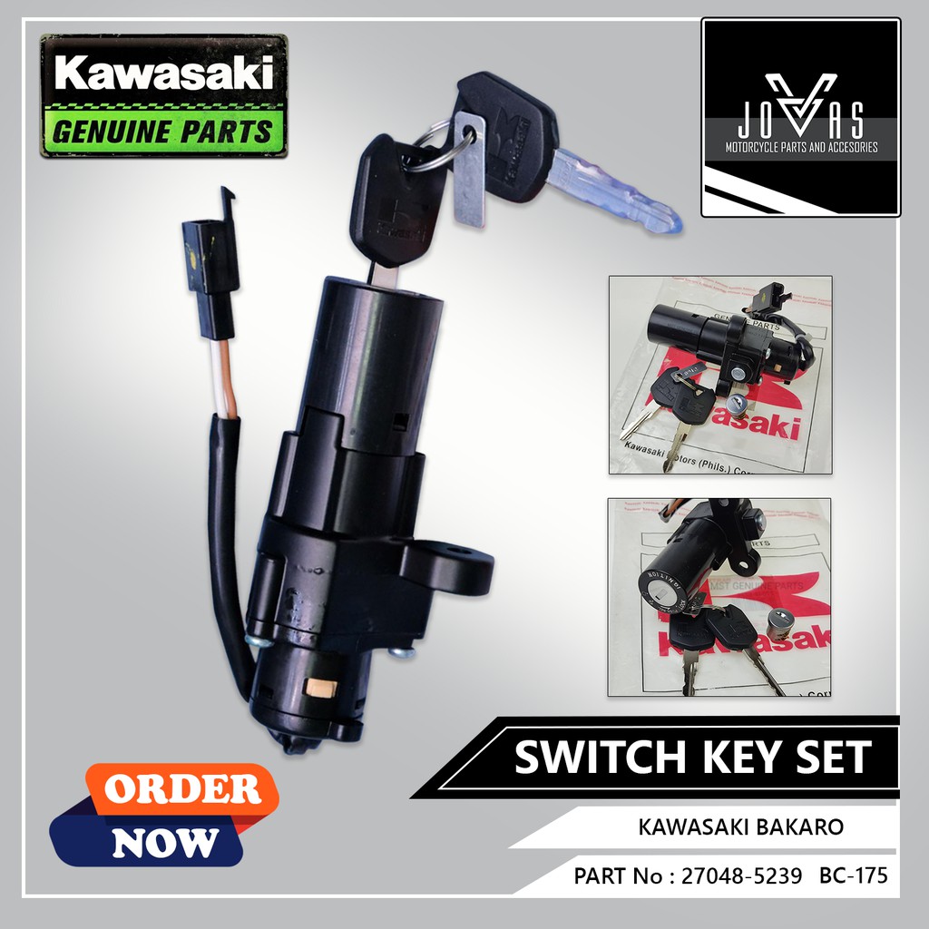KAWASAKI GENUINE PARTS SWITCH KEY SETKAWASAKI BARAKO 2 PART No 270485239 Shopee Philippines