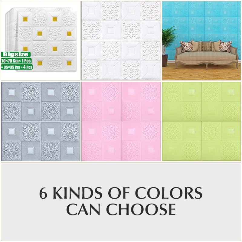 Big Size 70x70CM 3D Ceiling Wallpaper Foam Selfadhesive Background