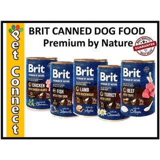 【Ready Stock】○◄Brit Premium by Nature Can Dog Food 400g Canned