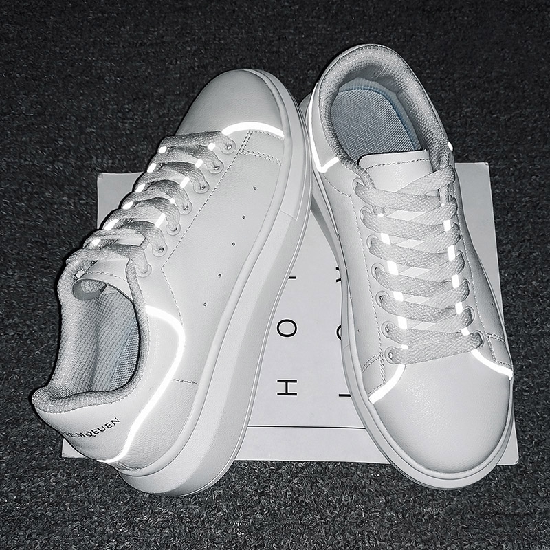 Men High Cut Shoes White Shoes 