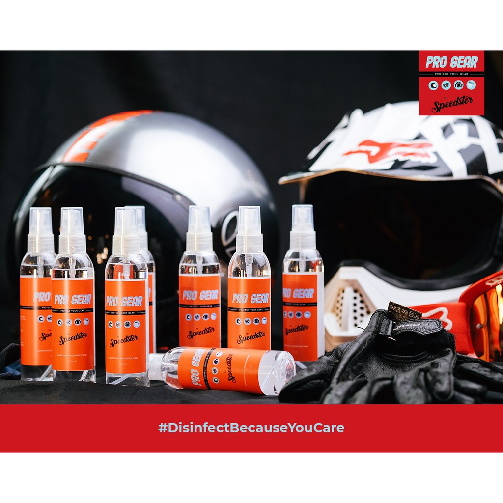 Motorcycle Helmet Disinfectant Spray Pro Gear by Speedster | Shopee
