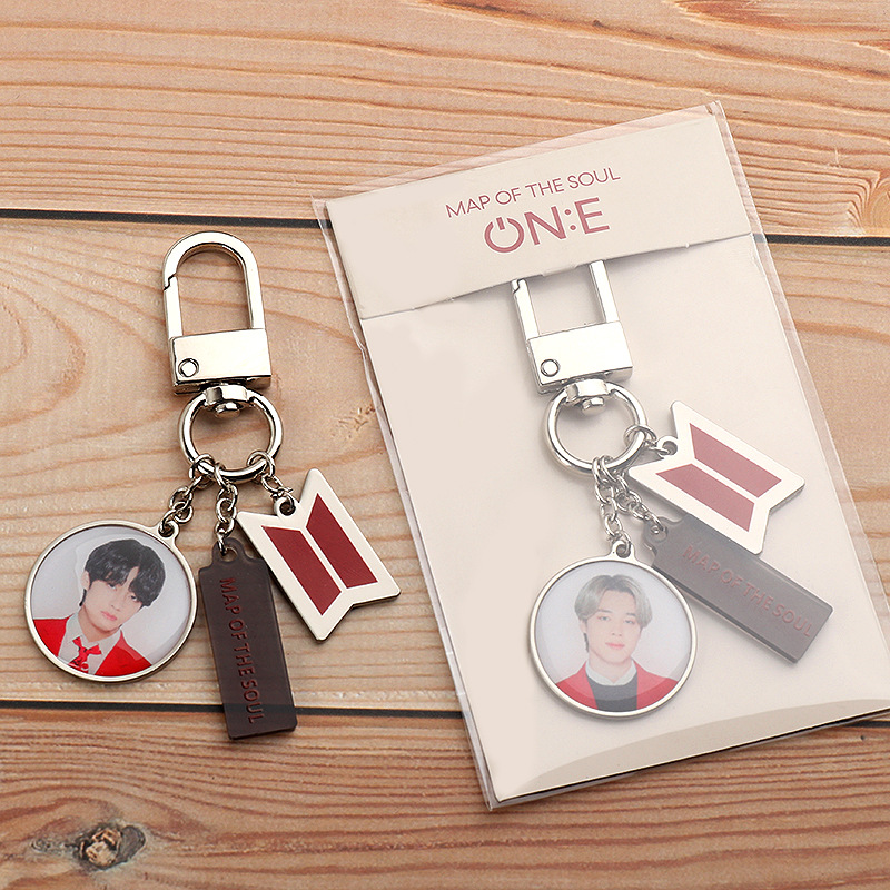 Bts Keychain MOTS ONE Key Ring Same Style Merchandise Jungkook JIN SUGA