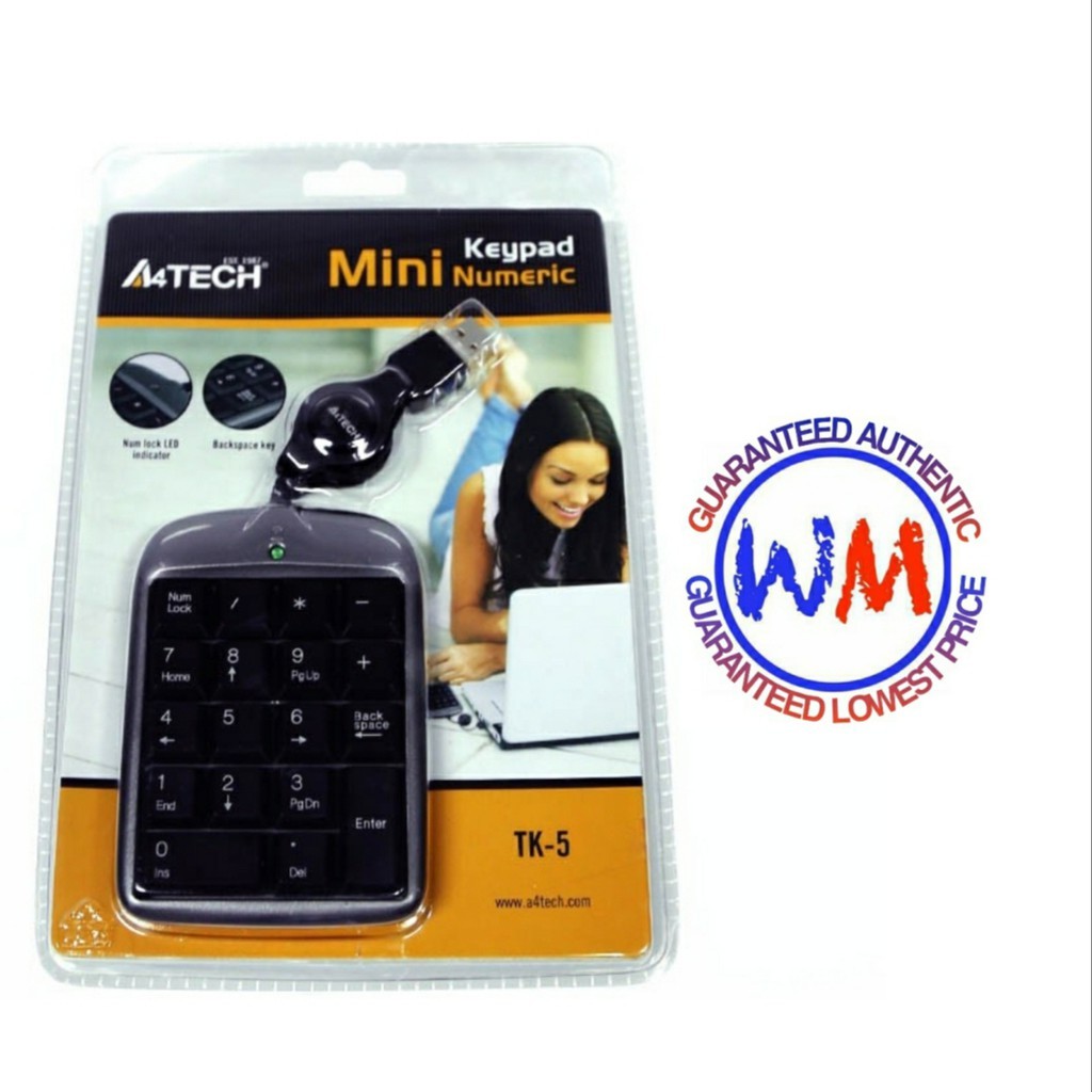 A4Tech TK-5 / FK13P USB Numeric Keypad | Shopee Philippines