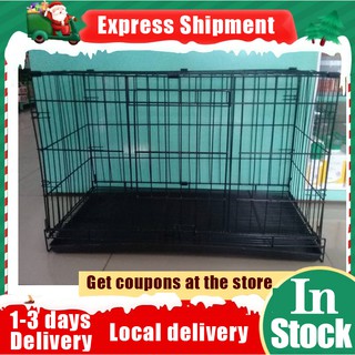 XL，Large pet cage，Black pet cage collapsible dog