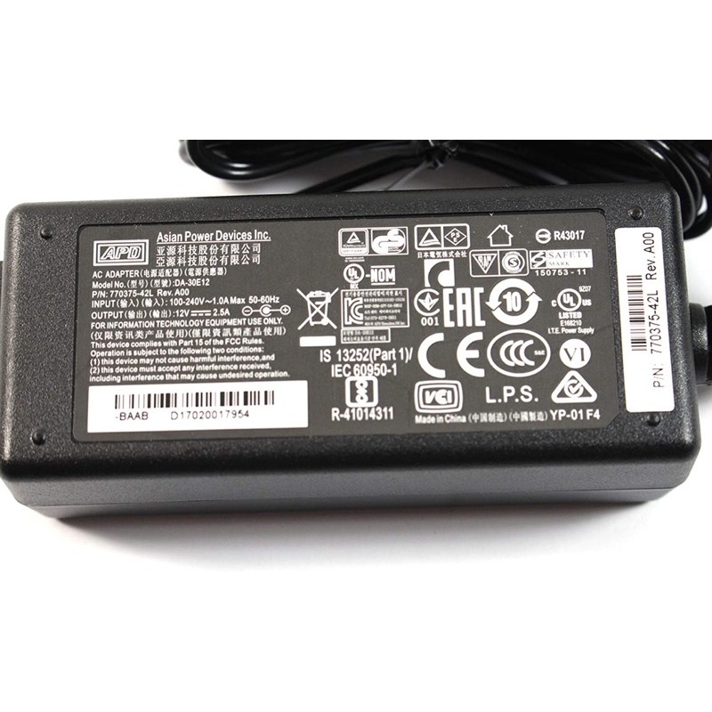 New Original Asian power device APD DA-30E12 AC Adapter 770375-31L wyse  thin client | Shopee Philippines