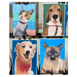 Pet Customized Pet Portrait painting commission #8