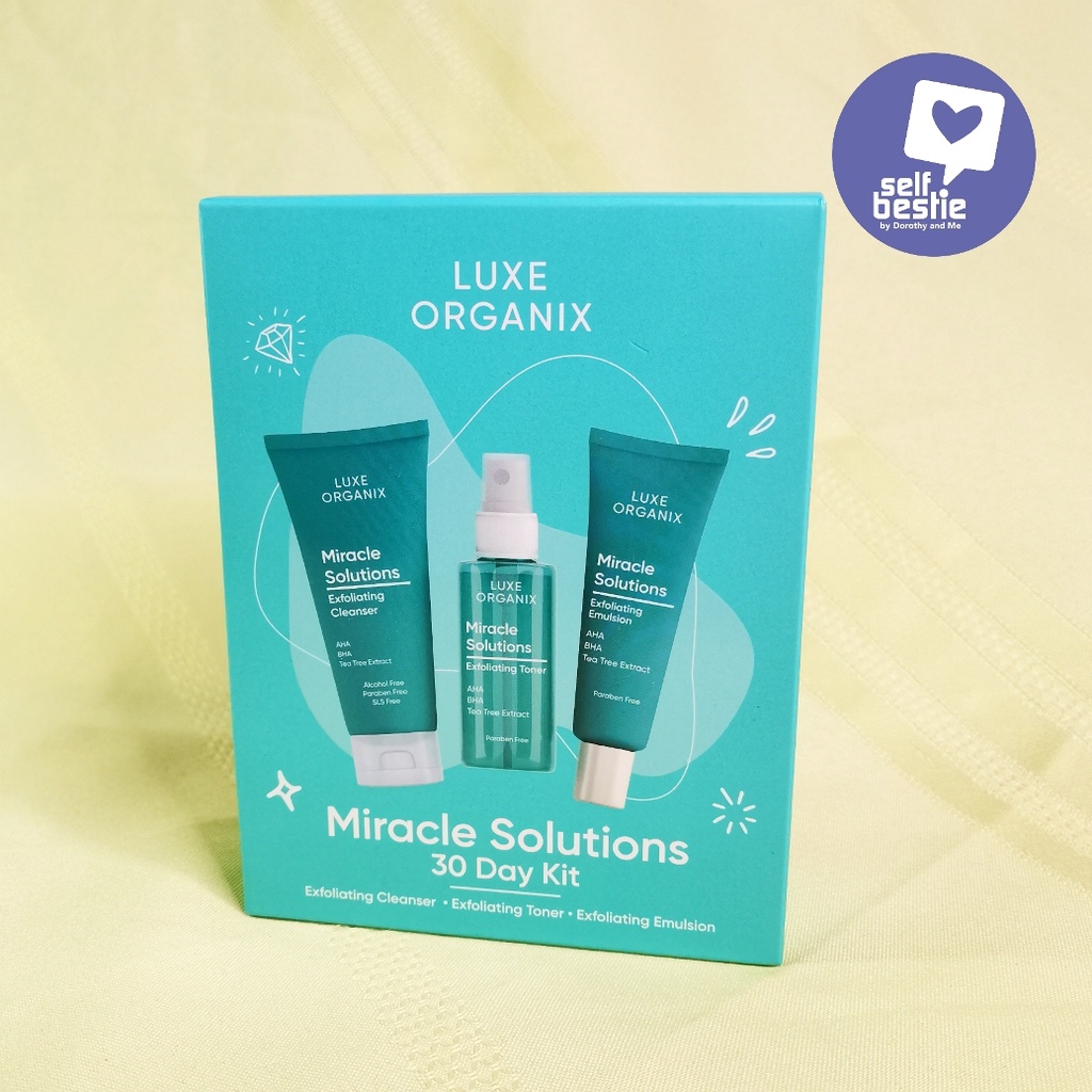 Luxe Organix / Miracle Solutions 30 Day Kit / Exfoliating Kit / Made in