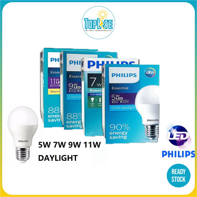 KKUU TopLite Philips Essential Led Bulb E27 Cool Daylight Led Bulb