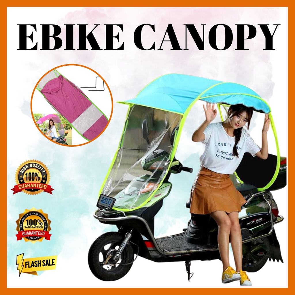Original Motorcycle Ebike Canopy Umbrella E Bike Rain Cover Windshield