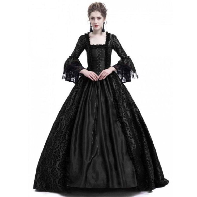 long sleeve victorian dress