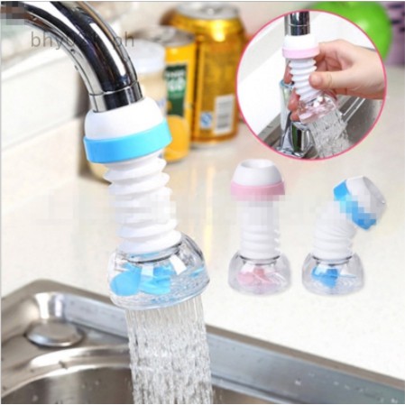 Aouiyter New Home Kitchen Bathroom Useful Faucet Bubbler Saving Water Spill 360°Water Spout Filter Replacement Faucet Water Filters 