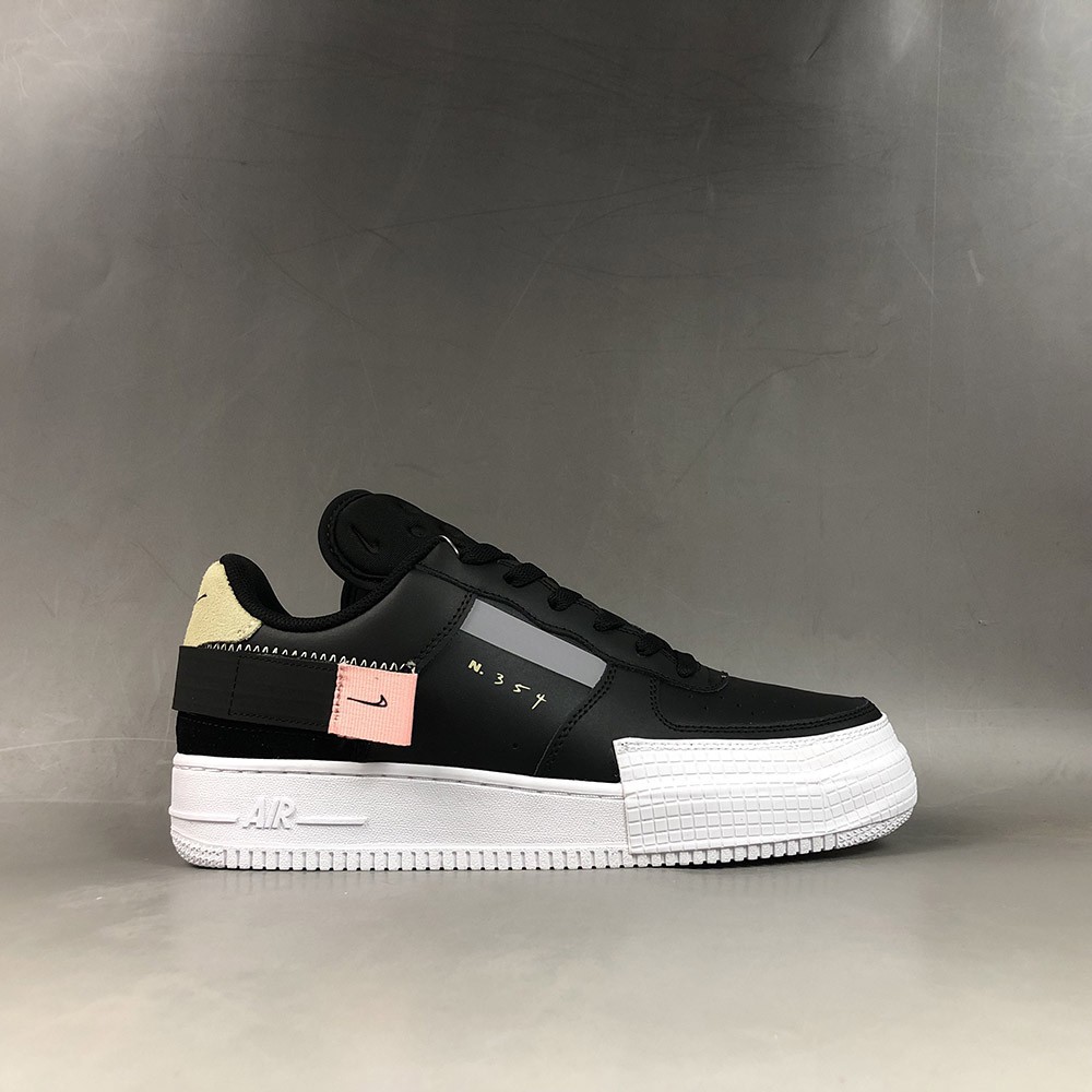 nike af1 low type black