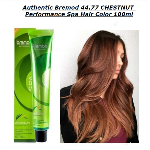 Authentic Bremod 44.77 CHESTNUT Performance Spa Hair Color 100ml Shopee Philippines