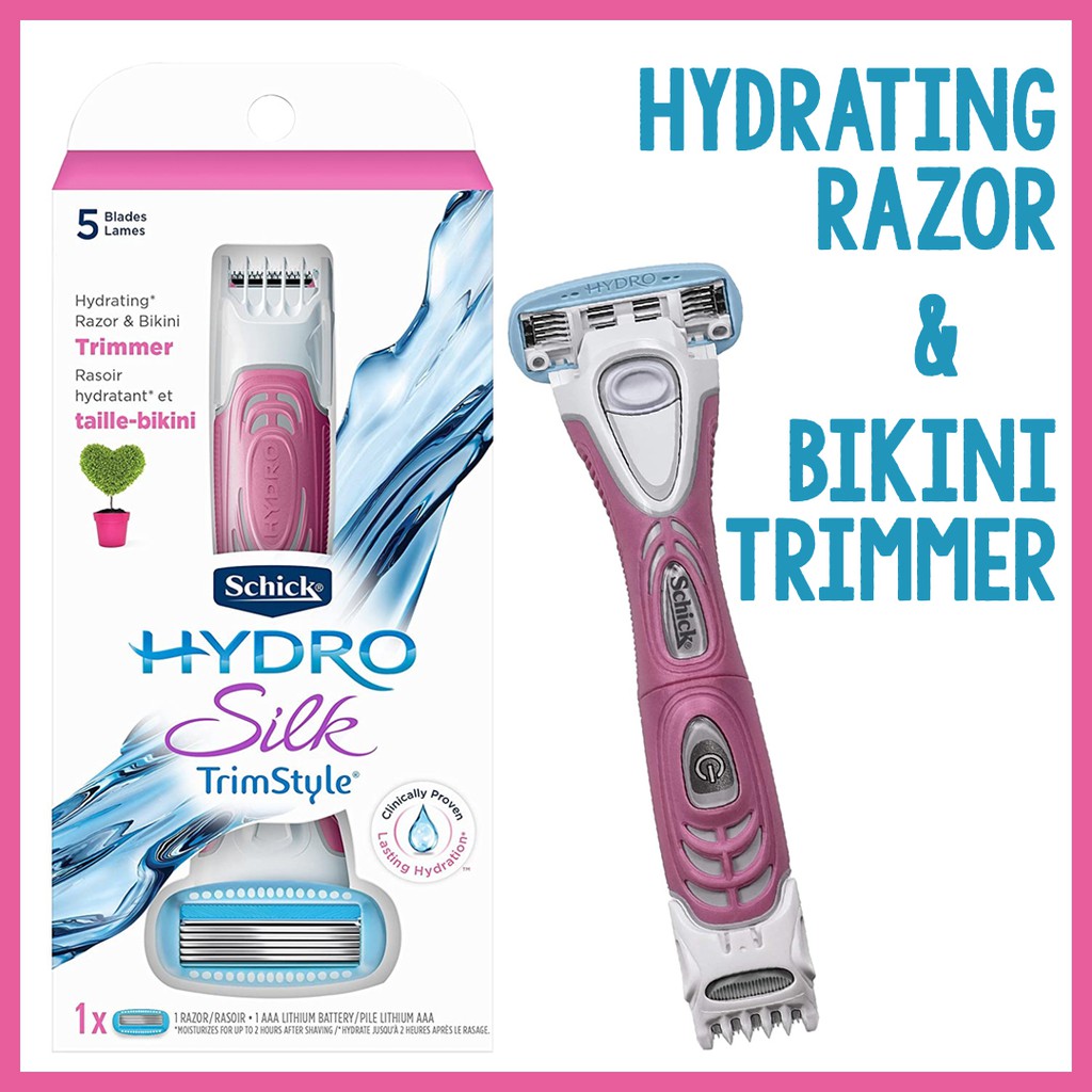 schick hydro razor and bikini trimmer