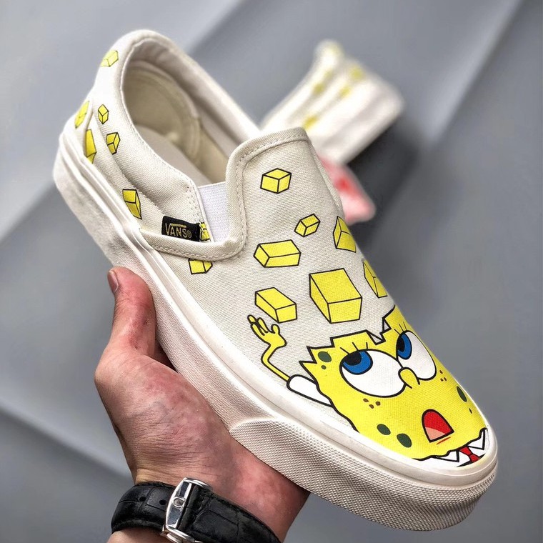 عميق وحشية حجب spongebob slip on vans 