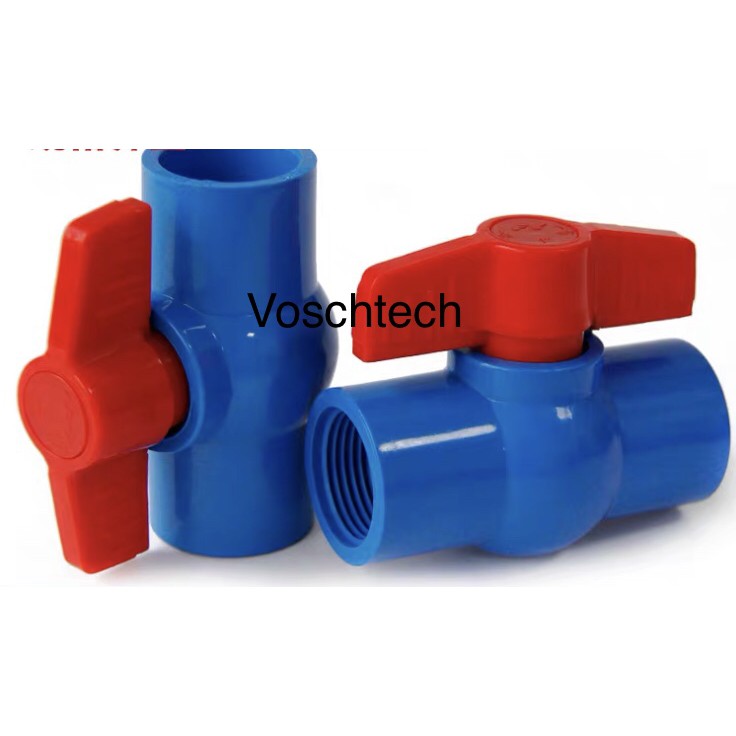 PVC Blue Ball Valve 1/2” 3/4”1”1 1/4” 1 1/2” 2” 3” 4” Shopee Philippines