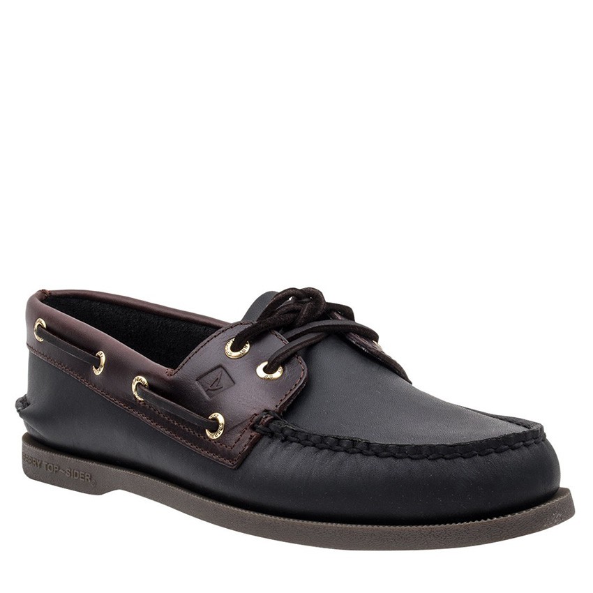 sperry shoes mens black