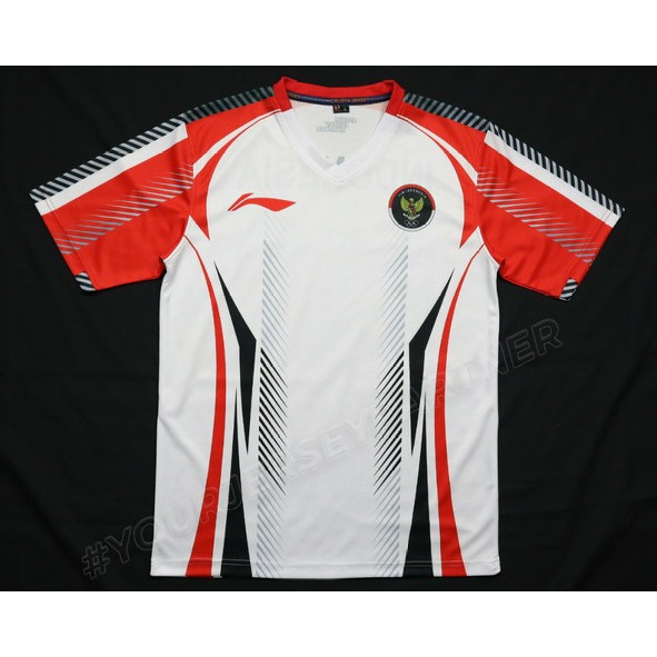 PUTIH Jersey INDONESIA OLIMPIADE TOKYO White Color Can Add Name ...