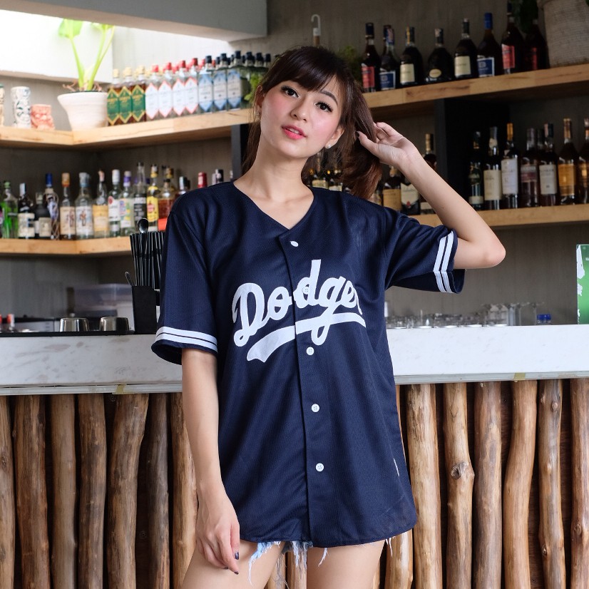 navy blue baseball jersey