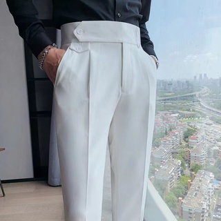 Korean Version Handsome Men's Casual Pants Solid Color Trousers Wear Comfortable Fabric Good【J1270】 #5