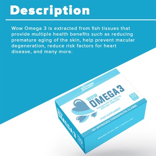 Wow Omega-3 Fish oil 1000 mg Triple Strength Capsules for healthy Heart, Eyes & Joints - 30 caps #4