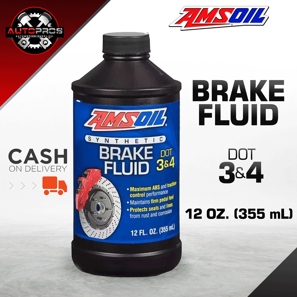 AMSOIL DOT 3 & 4 SYNTHETIC BRAKE FLUID 12oz (355ml) Shopee Philippines