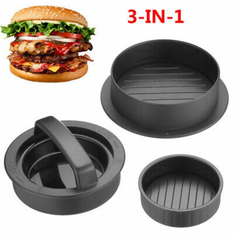 Sliders Regular Beef Burger Easy to Use,Works Best for Stuffed Burgers Sinrextraonry Non Stick Burger Press Essential Kitchen Grilling Accessories 