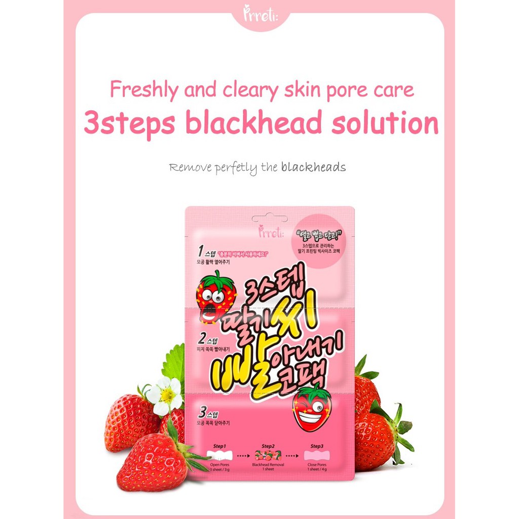 Prreti 3step Strawberry Seed Nose Strip Shopee Philippines