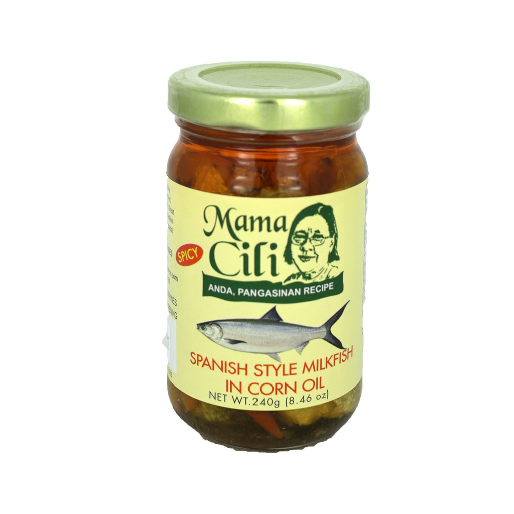 Mama Cili Spanish Style Milkfish in Corn Oil Spicy 240g ...