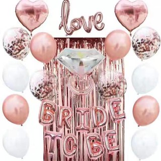 26 inches Wedding love theme 3D Blink Diamond Ring Gold and Rose Gold modeling aluminum foil balloon #5