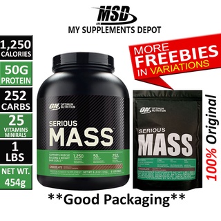 ON Serious Mass Gainer 1lbs, 2lbs, 3lbs - Optimum Nutrition