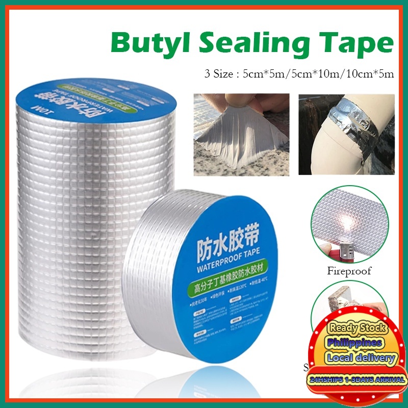 Butyl Tape Aluminum Foil Tape Thick Self Adhesive Waterproof