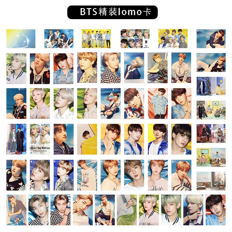 Kpop Bts Lights Lomo Cards 1 Set 54 Pcs Shopee Philippines