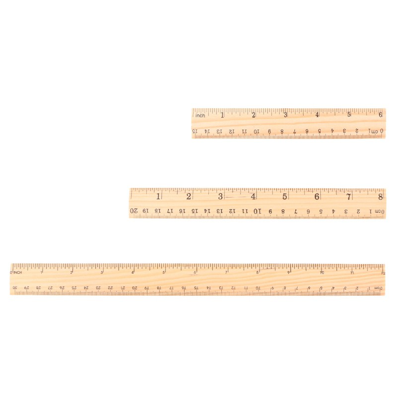 Pack of 12 Double-Sided for Measuring up to 12-Inches or 30-Centimeters hand2mind Beginner Student Ruler 