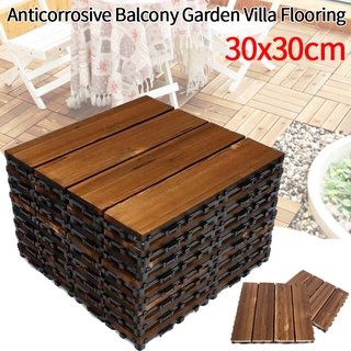 Wood Flooring Wooden Tiles Garden Wooden Deck Tiles Decking Floor Interlocking Tiles Utility Life #10