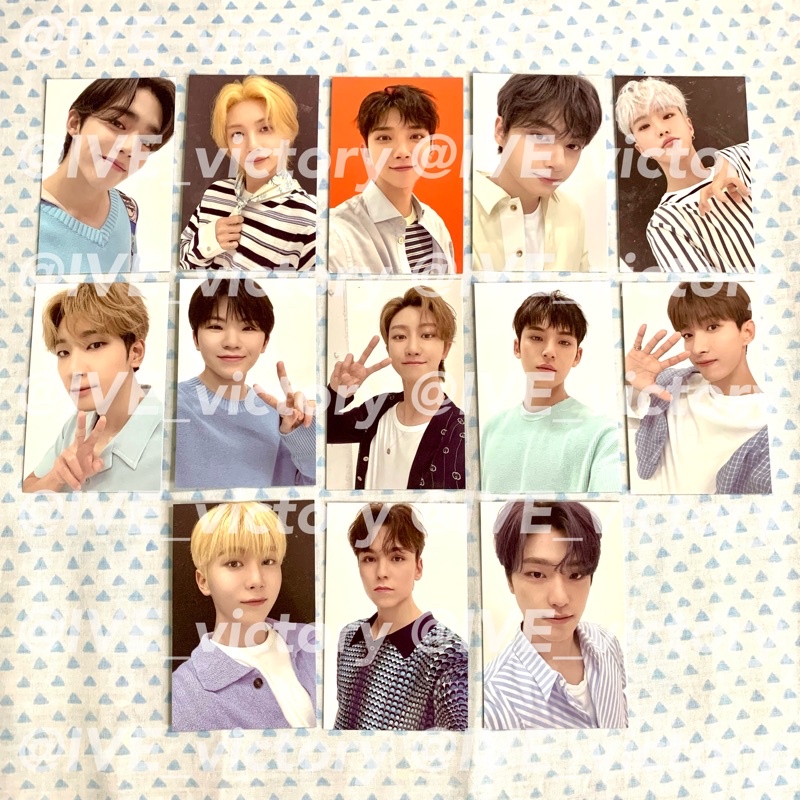 SEVENTEEN CARATLAND 2021 RUGGER SHIRT and BIKER SHIRT PHOTOCARD SET ...