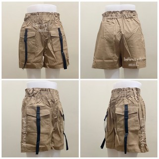 frill waist shorts
