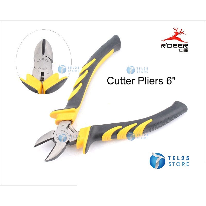 [ 1 UNIT ] rdeer wire cutter pliers 6" / 6 inch / DYNAGRIP CARBON STEEL DIAGONAL CUTTER PLIER NO