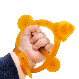 Baby Teether Antibacterial Nano Silver Silicone Anti-Eating Hand Bracelet Fixer Anti-Bite Gloves Chewing Glue Can Highly Eliminate Teeth Stick [Honey Pie] #3