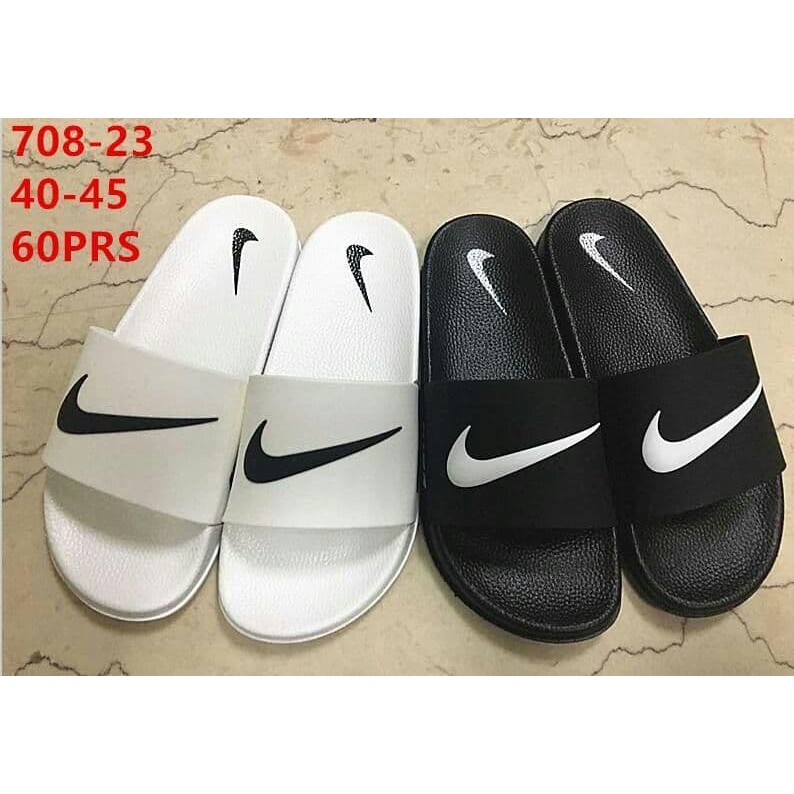 nike slippers white colour
